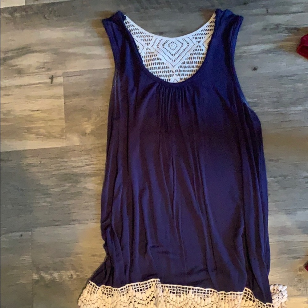 Blue tank top